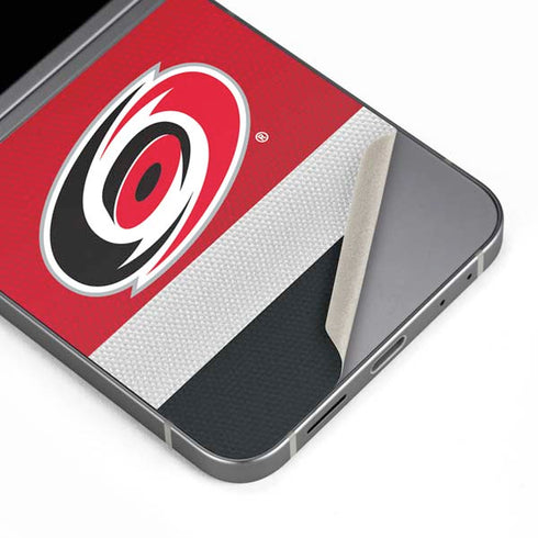 NHL Carolina Hurricanes Jersey Galaxy Z Flip6 Skin